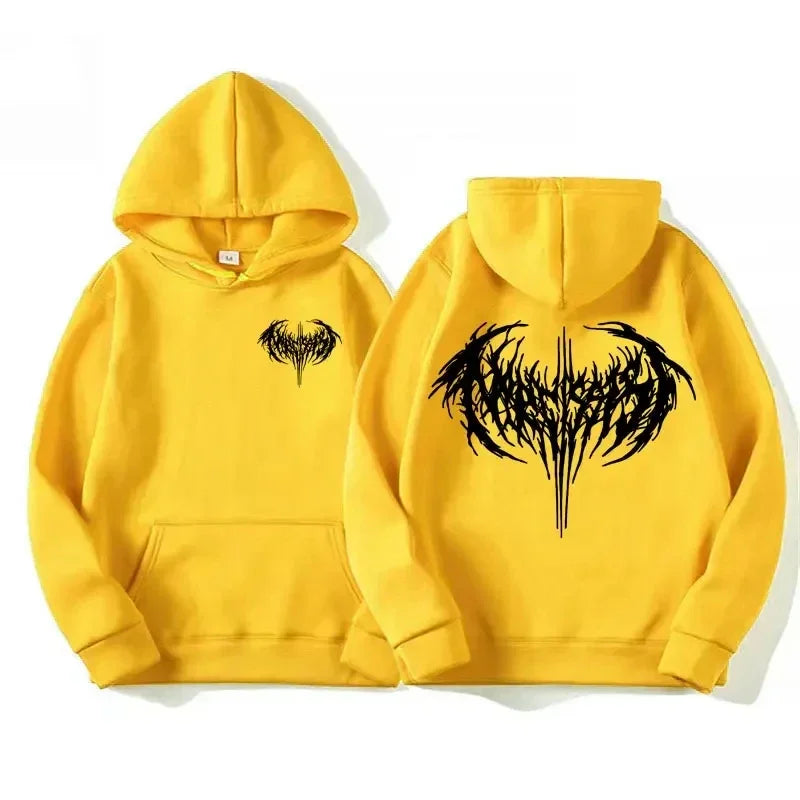 Letter Portrait Wash Hoodie