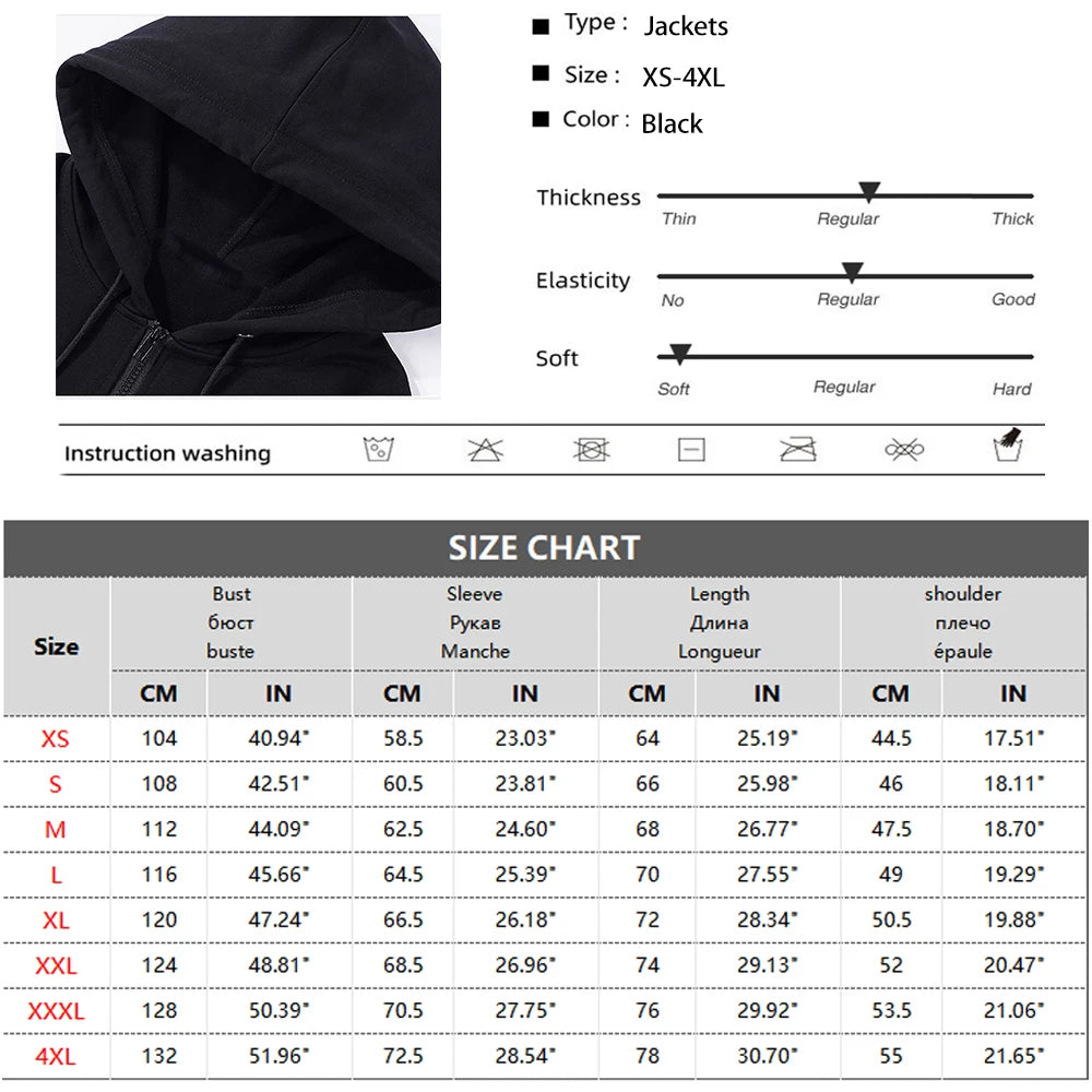 Patterned Oversized Zip Hoodie