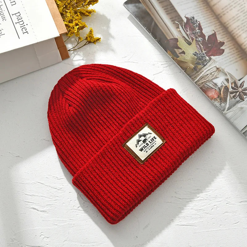Striped Knit Slouchy Beanie