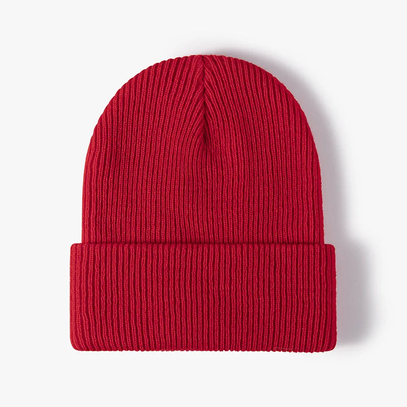 Black Knit Winter Beanie