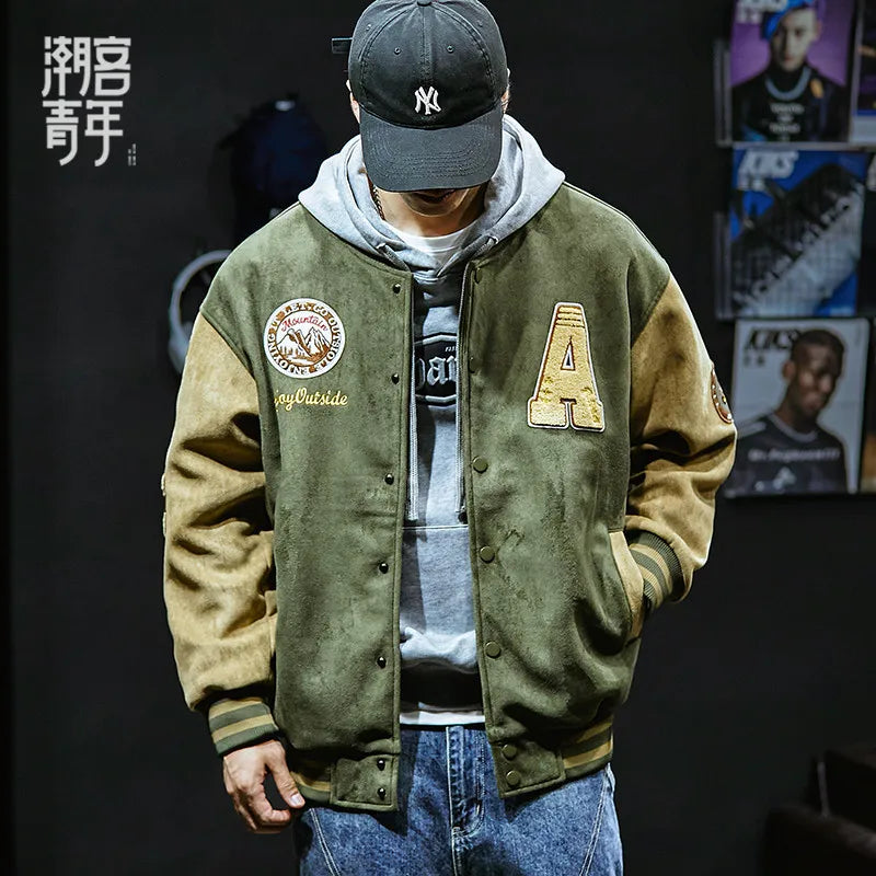 Embroidered Varsity Street Jacket