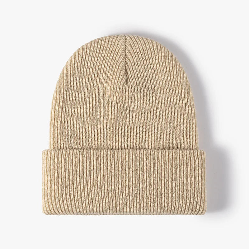 Black Knit Winter Beanie