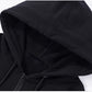 Patterned Oversized Zip Hoodie