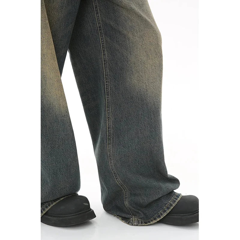 Straight Leg Baggy Denim Pants
