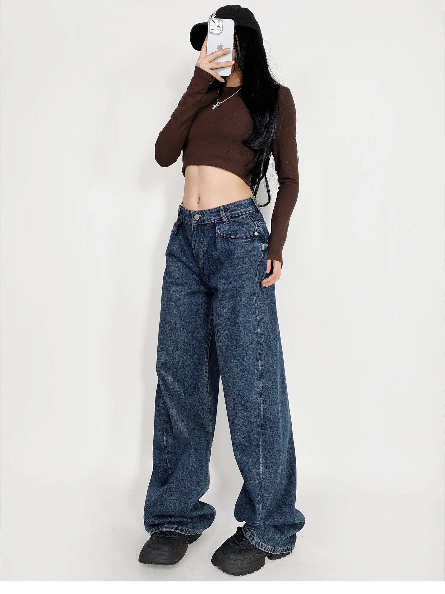 Cow Print Baggy Jeans