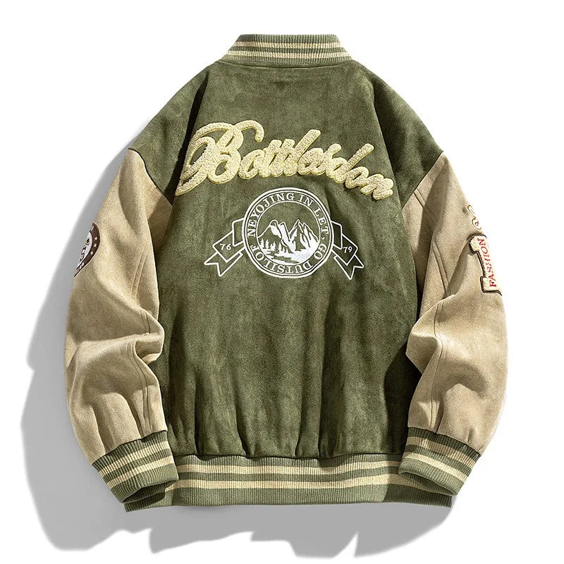 Embroidered Varsity Street Jacket