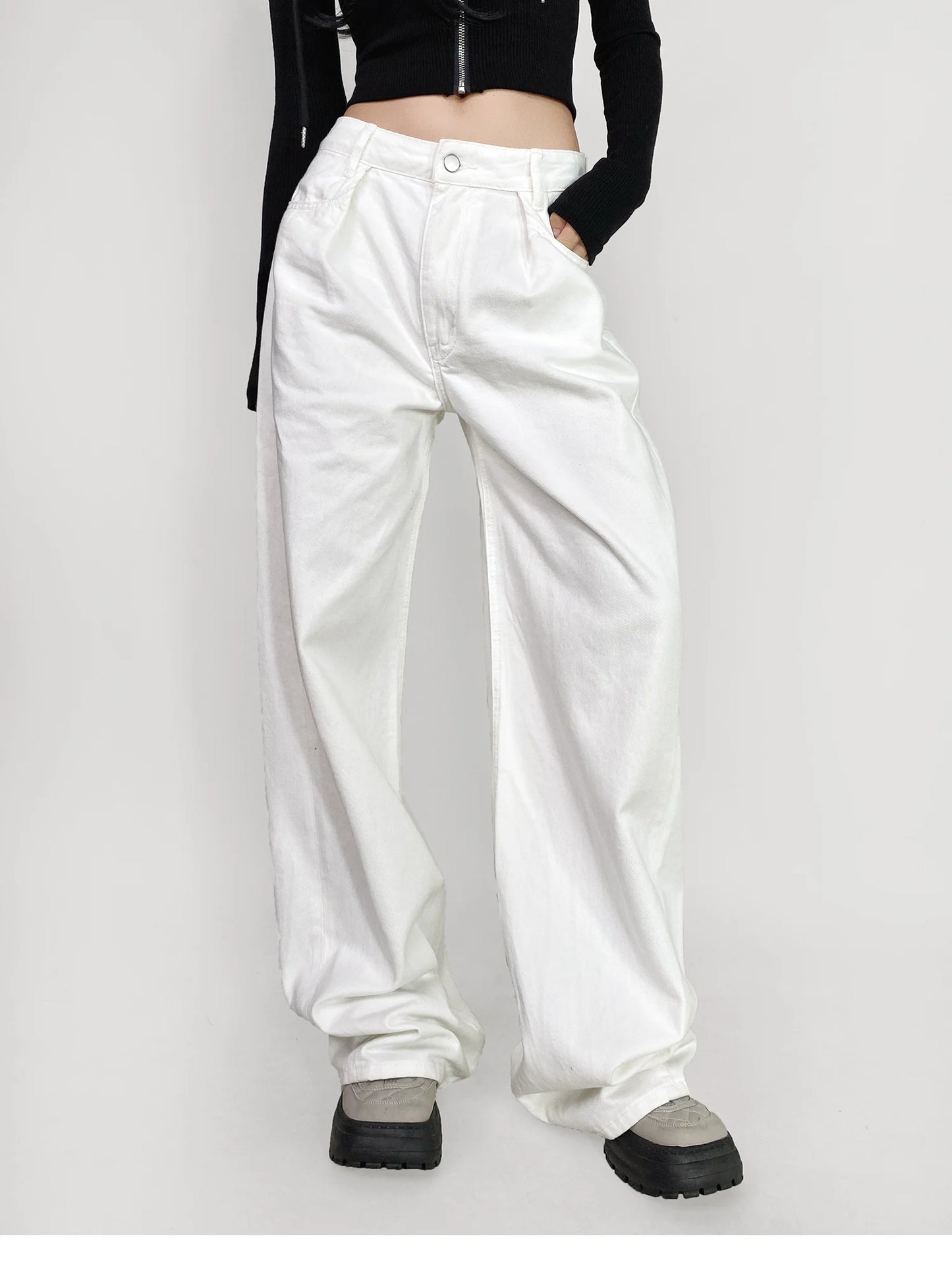 Cow Print Baggy Jeans
