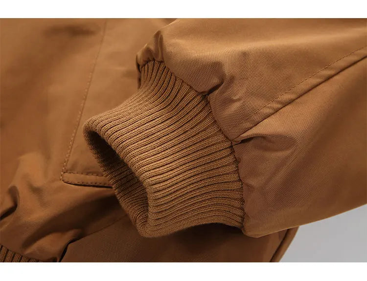 Retro Zip Up Bomber Jacket