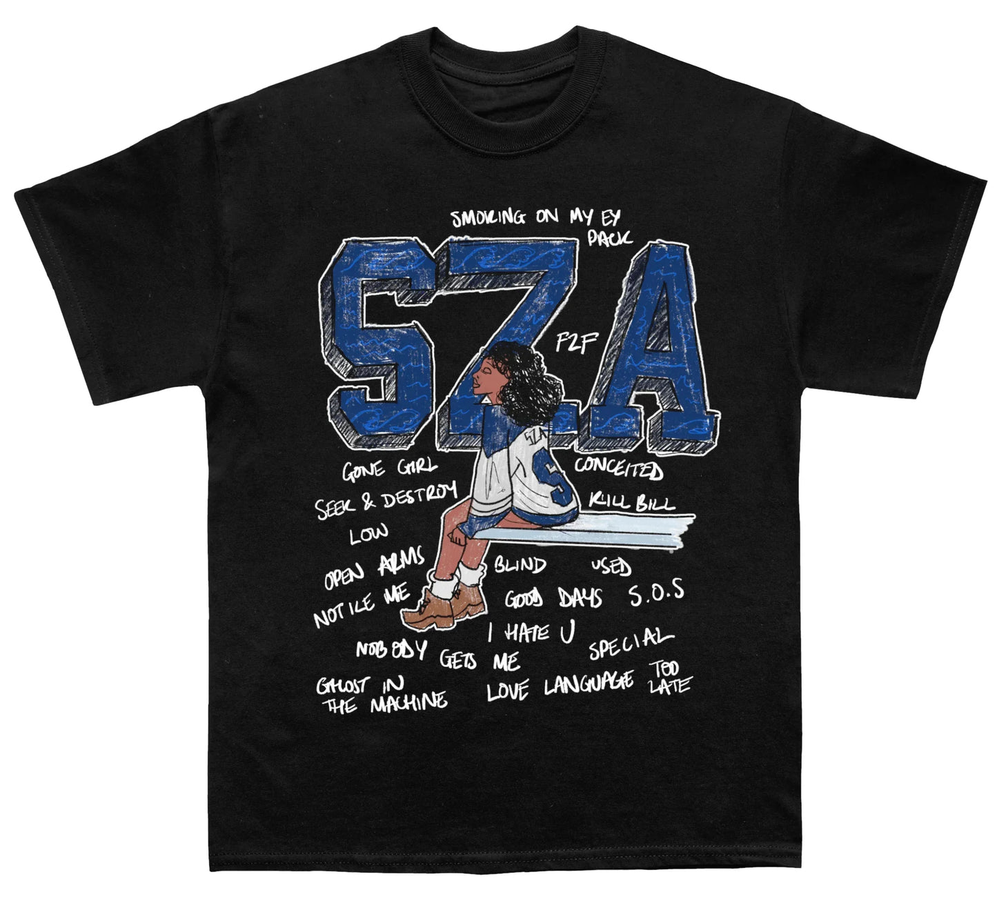 Hip Hop Letter Print Tee
