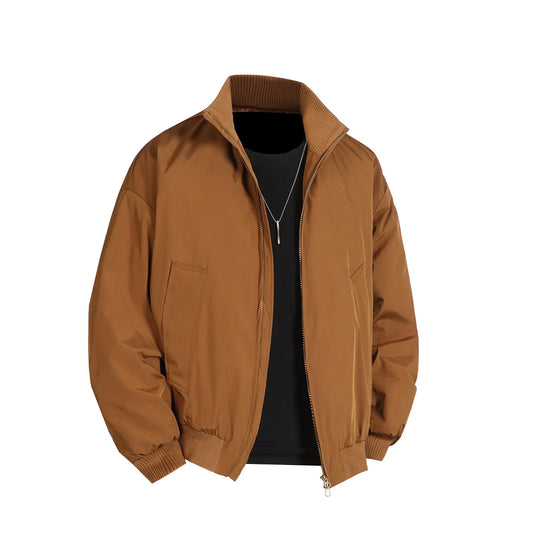 Retro Zip Up Bomber Jacket