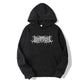 Lyric Print Oversized Hoodie