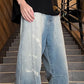 Patchwork Yellow Stripe Jeans