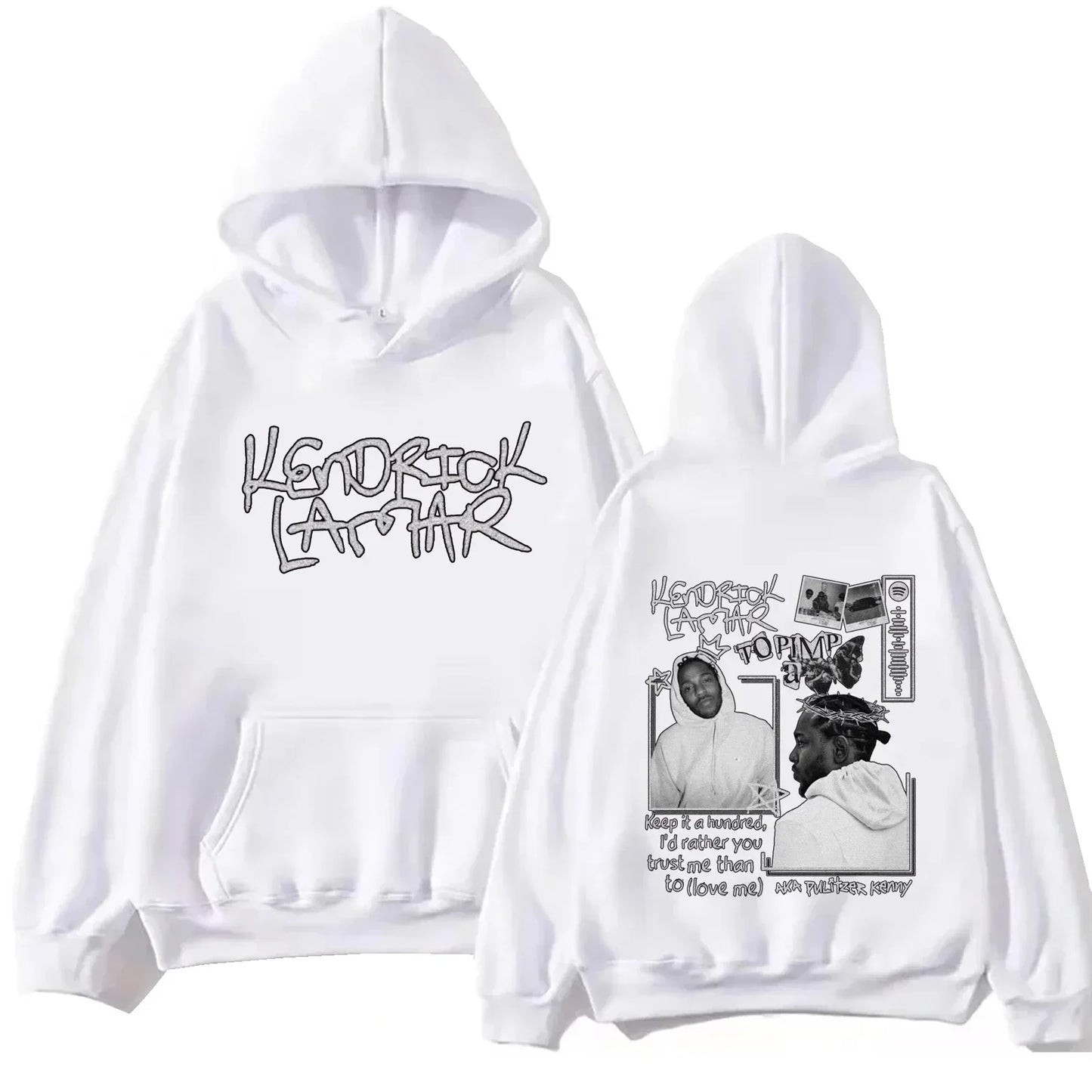 Layered Turtleneck Street Hoodie