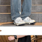 Patchwork Yellow Stripe Jeans