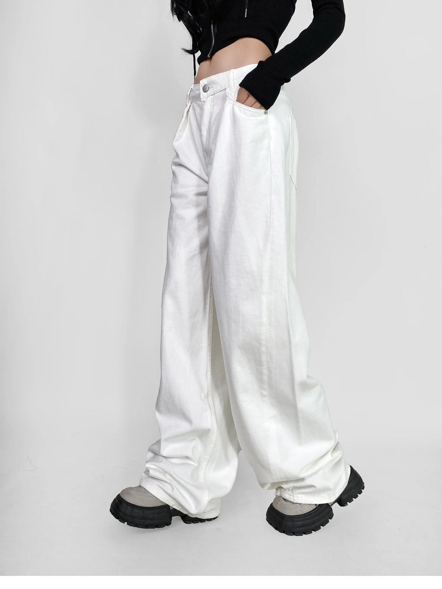 Cow Print Baggy Jeans