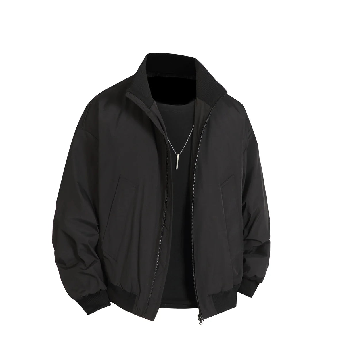 Retro Zip Up Bomber Jacket