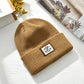 Striped Knit Slouchy Beanie