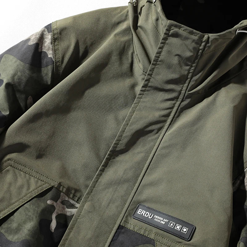 Military Hooded Windbreaker Jacket