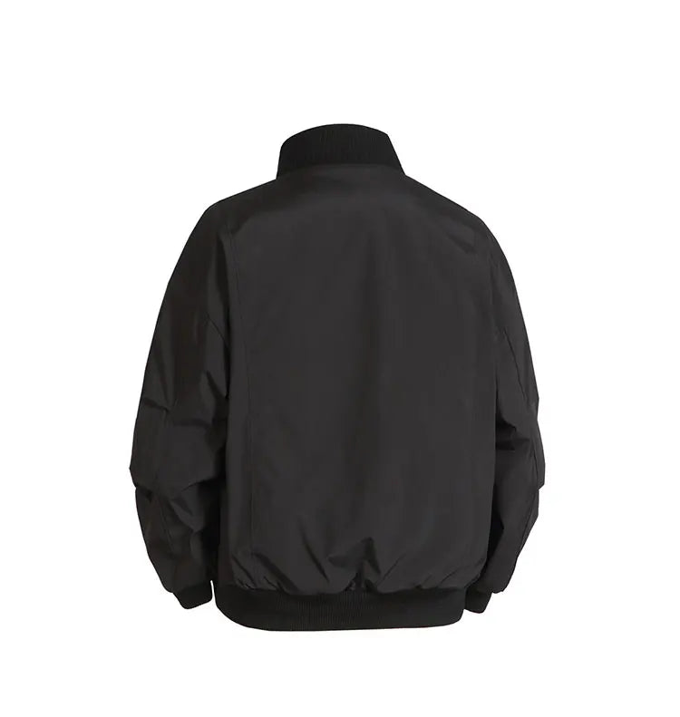 Retro Zip Up Bomber Jacket