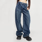 Cow Print Baggy Jeans