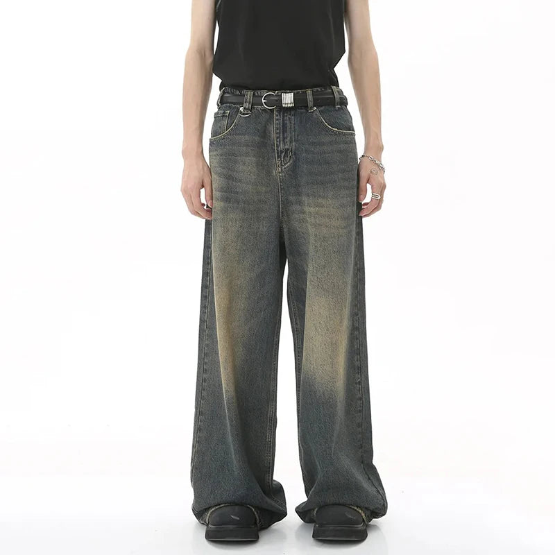 Straight Leg Baggy Denim Pants