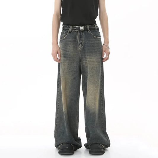 Straight Leg Baggy Denim Pants