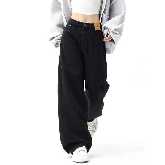 Black Wide Leg Baggy Jeans