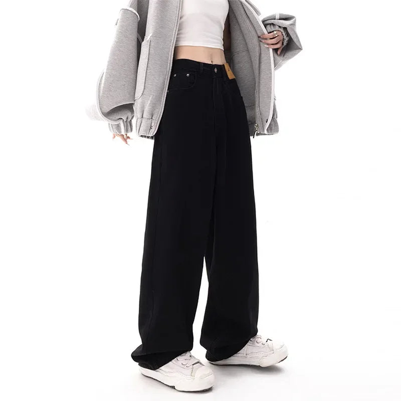 Black Wide Leg Baggy Jeans
