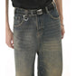 Straight Leg Baggy Denim Pants