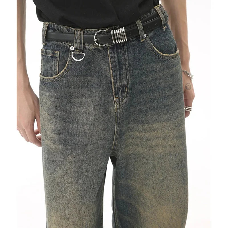 Straight Leg Baggy Denim Pants