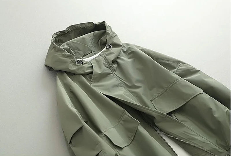 Oversized Hooded Cargo Jacket