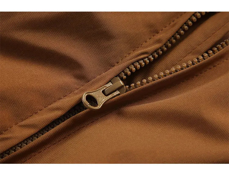 Retro Zip Up Bomber Jacket