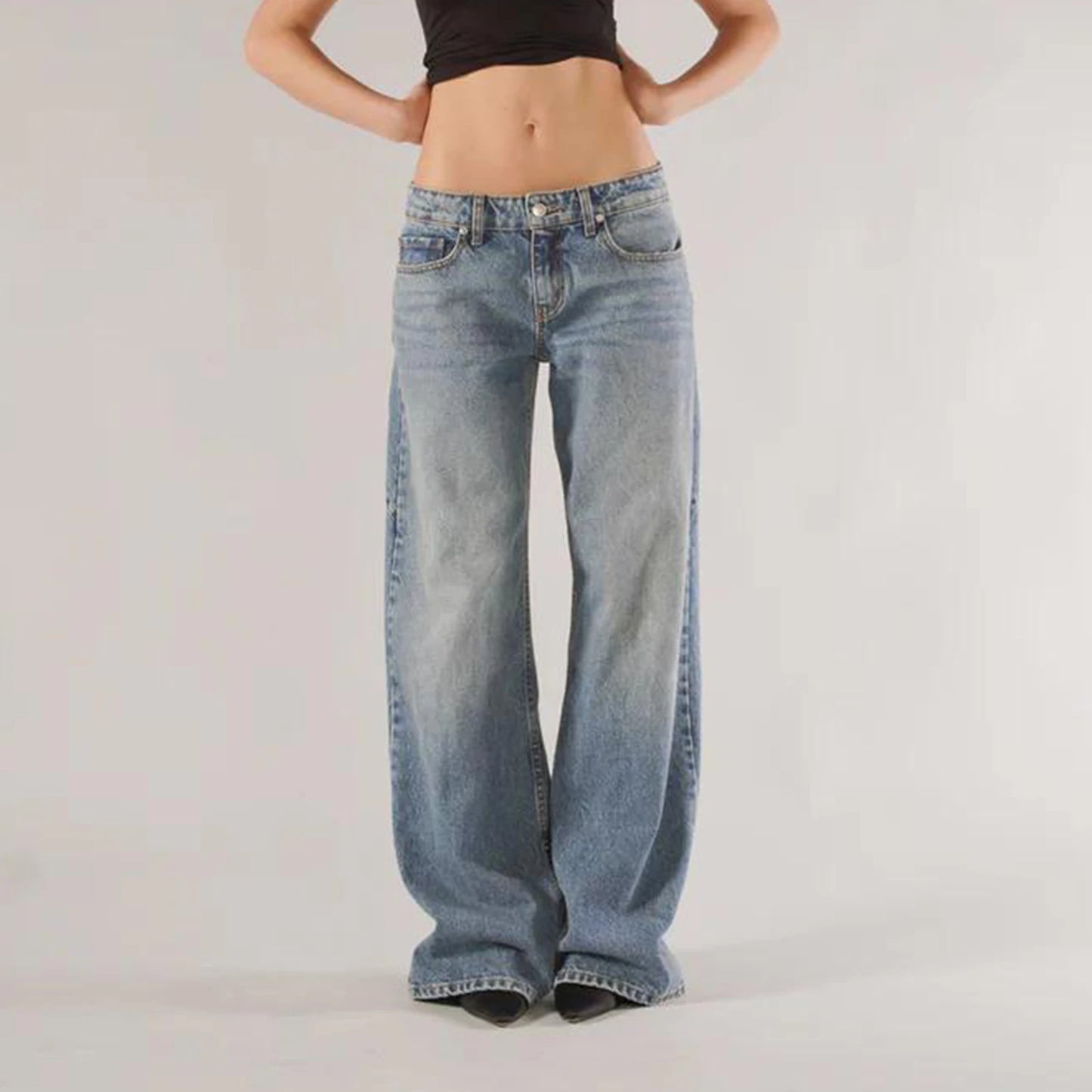 Vintage Low Rise Baggy Jeans