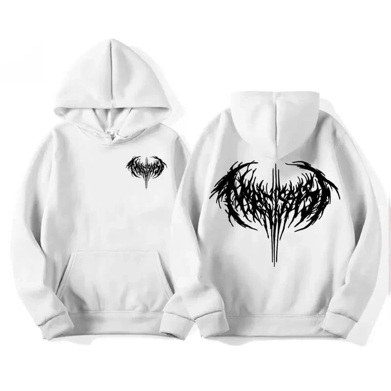 Letter Portrait Wash Hoodie