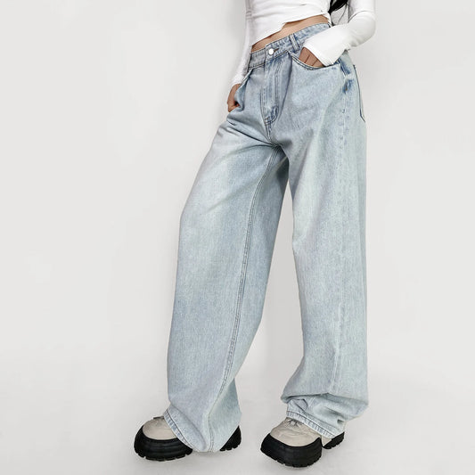 Cow Print Baggy Jeans