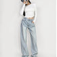 Cow Print Baggy Jeans