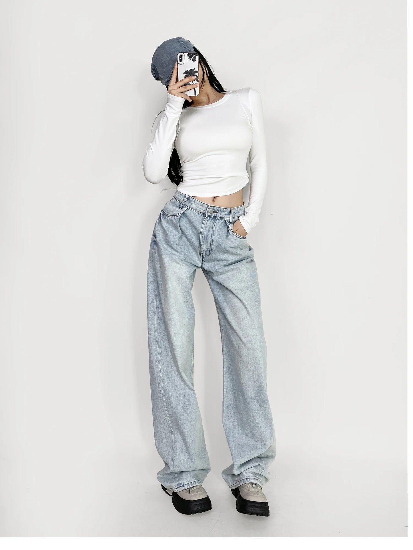 Cow Print Baggy Jeans