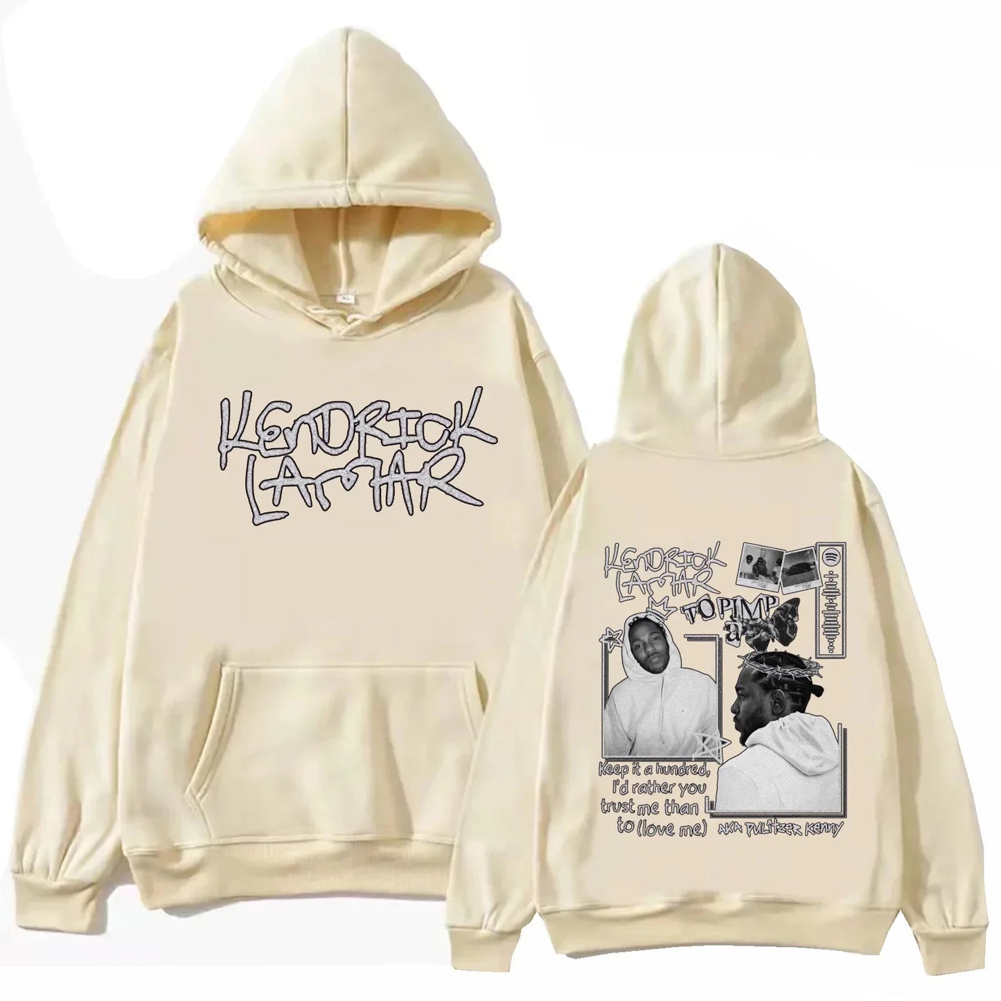 Layered Turtleneck Street Hoodie