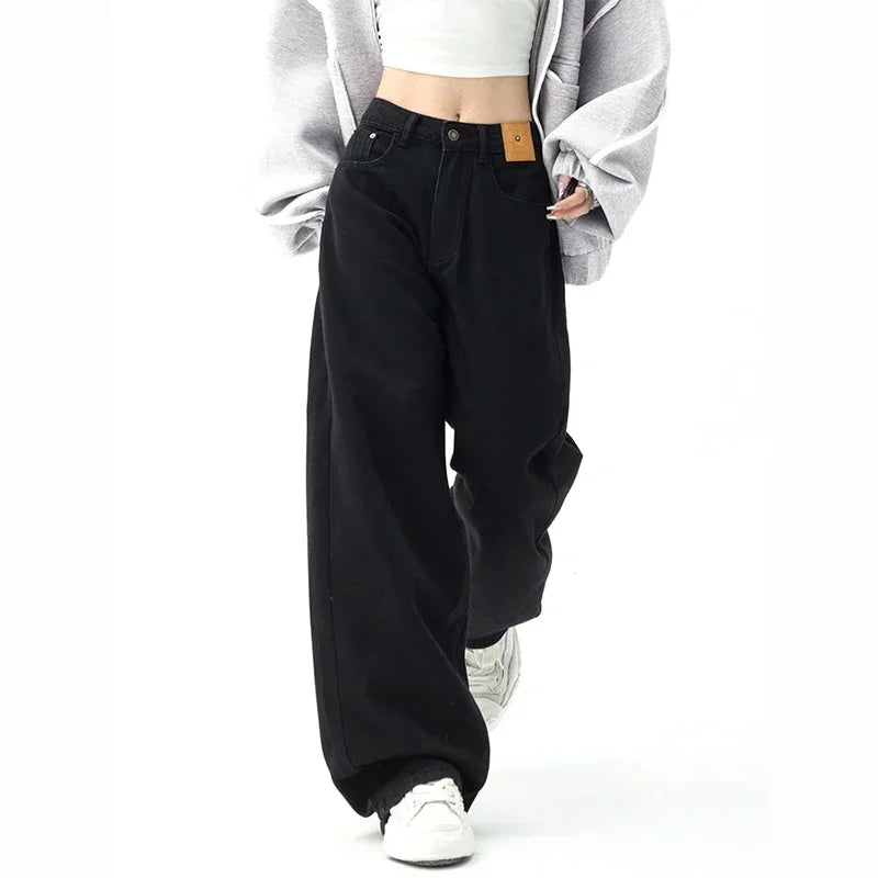 Black Wide Leg Baggy Jeans