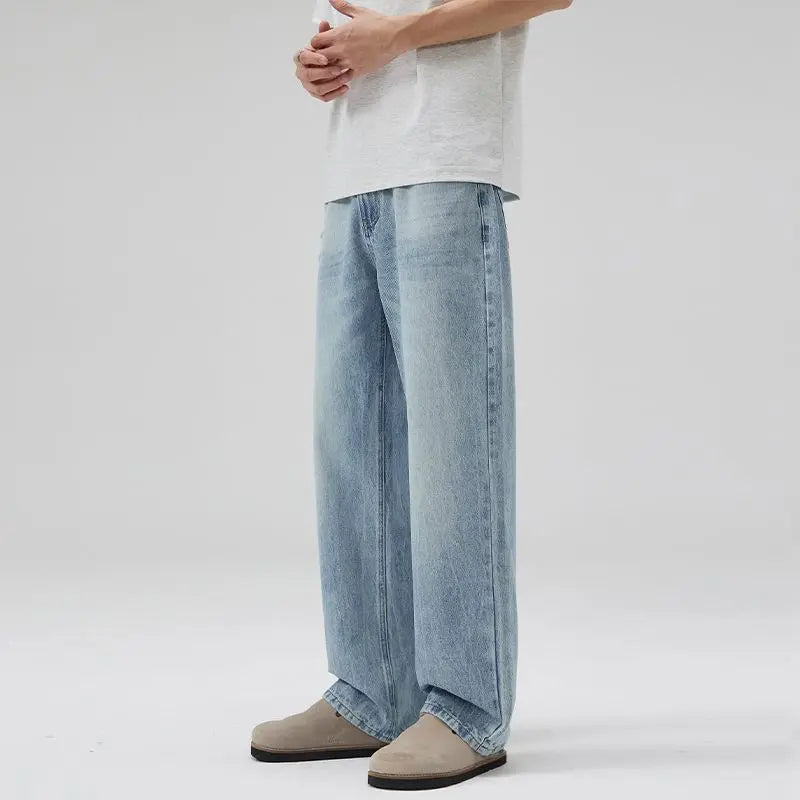 Retro Washed Baggy Jeans
