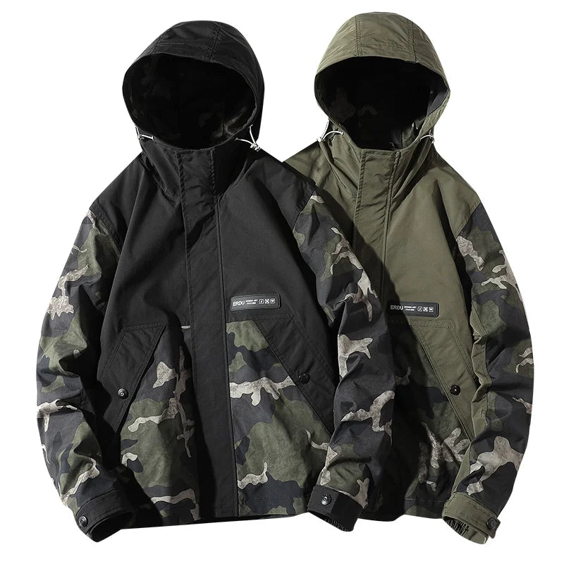 Military Hooded Windbreaker Jacket