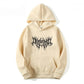 Lyric Print Oversized Hoodie