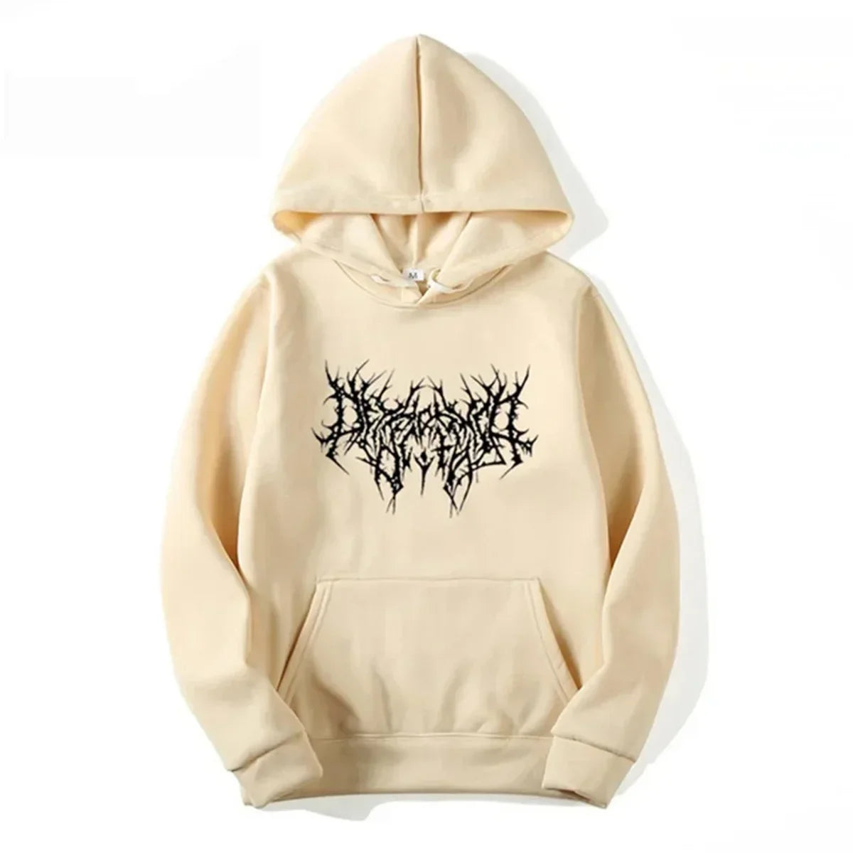 Lyric Print Oversized Hoodie