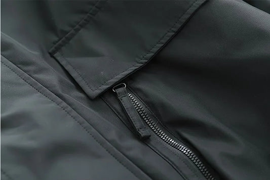 Oversized Hooded Cargo Jacket
