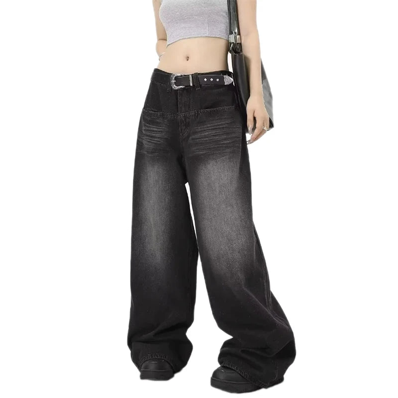 Retro Black Baggy Jeans