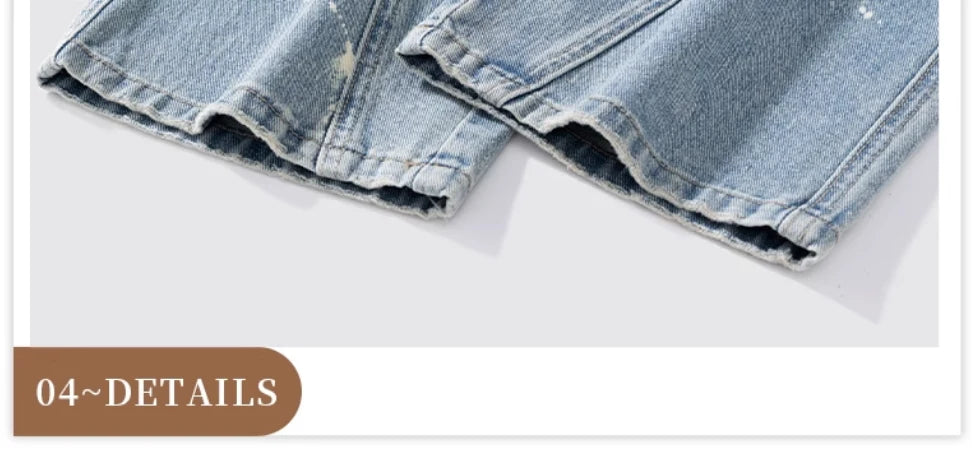 Patchwork Yellow Stripe Jeans