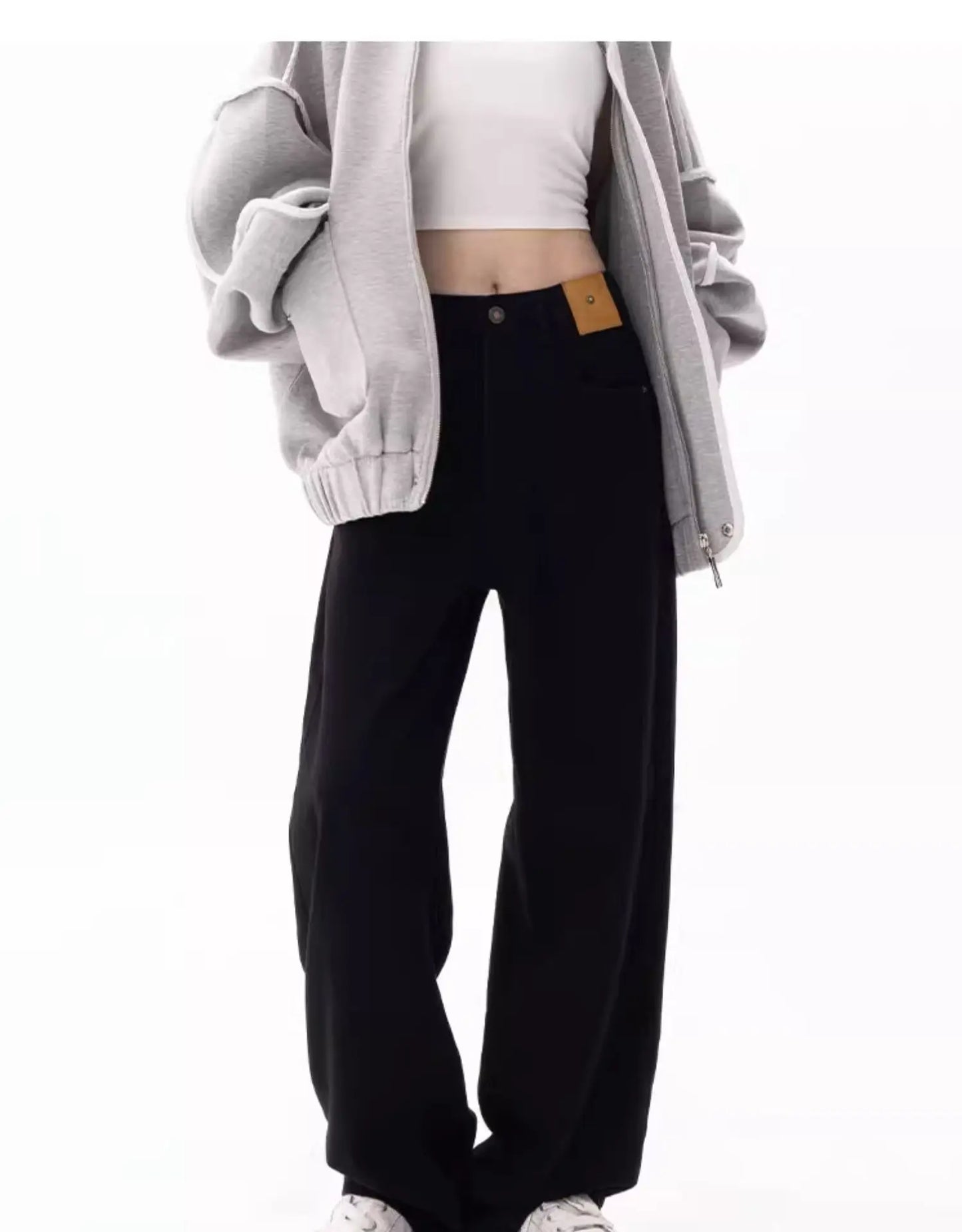 Black Wide Leg Baggy Jeans