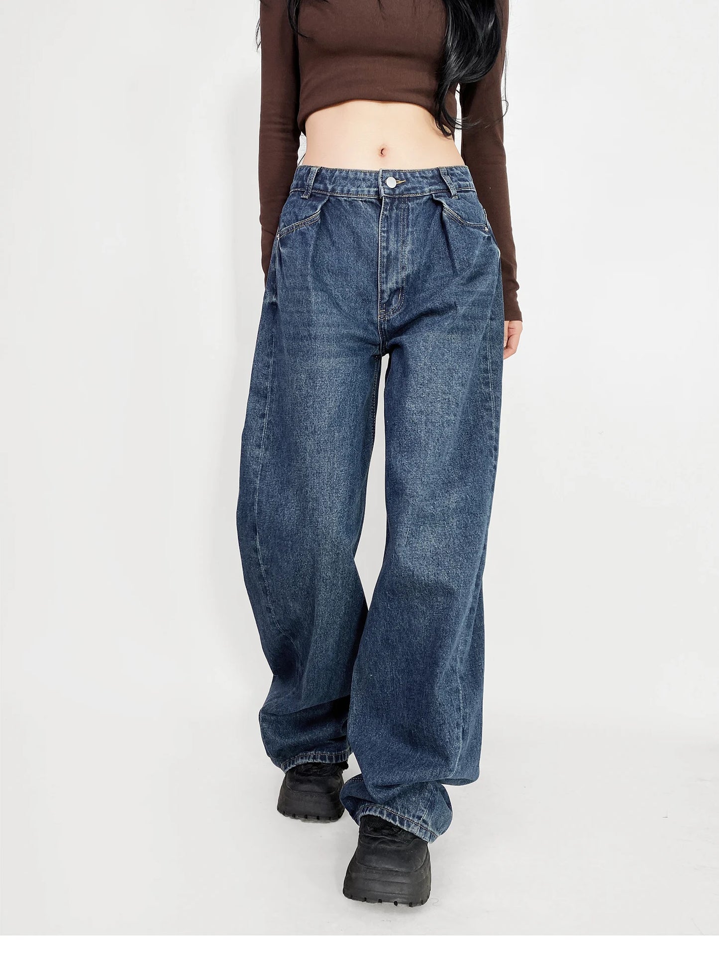 Cow Print Baggy Jeans