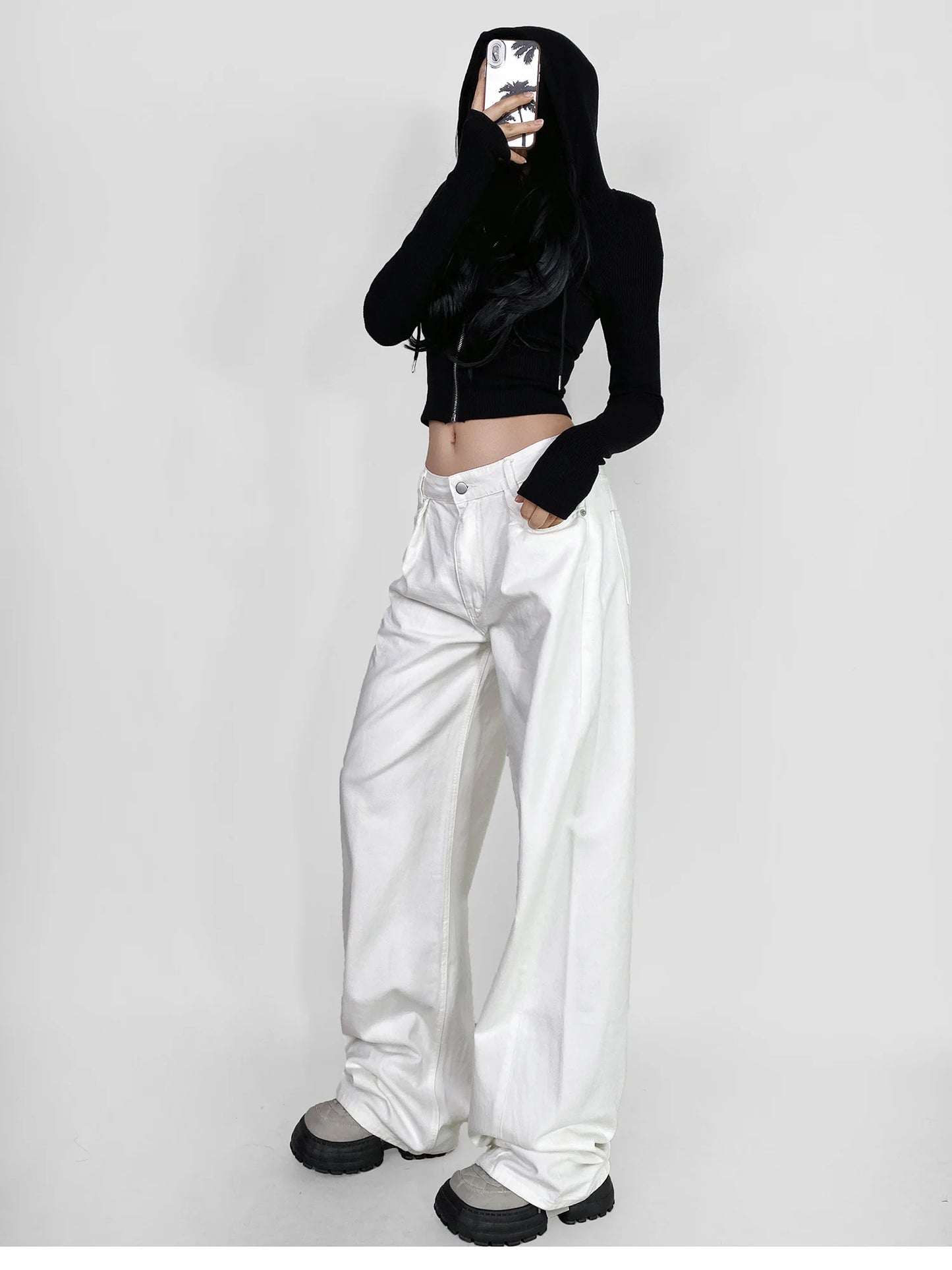 Cow Print Baggy Jeans