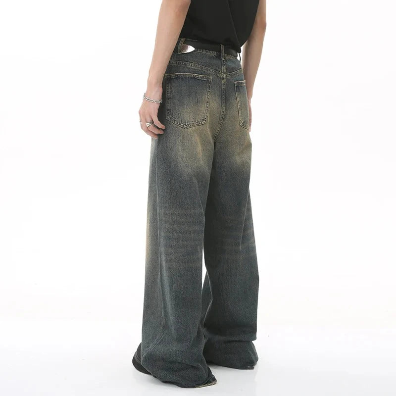 Straight Leg Baggy Denim Pants
